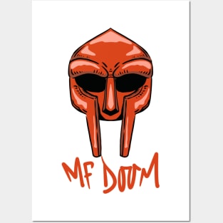 MF DOOM MASK RED Posters and Art